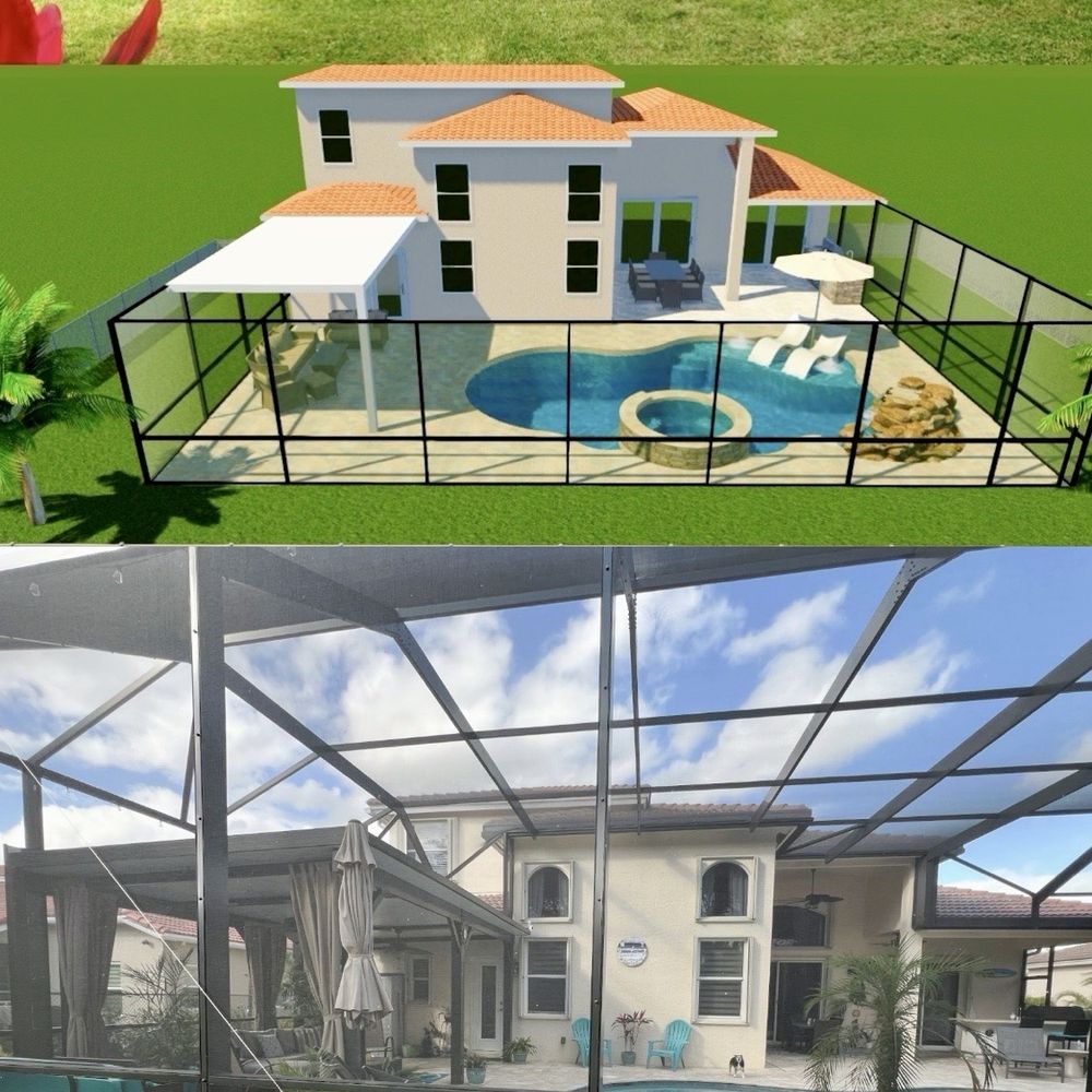 Sunsational Pools & Spas - Before, rendering, and after - Pool & Hot Tub Service Near Me - Loxahatchee, Florida Sunsational Pools & Spas - Before, rendering, and after - Pool & Hot Tub Service Near Me - Loxahatchee, Florida