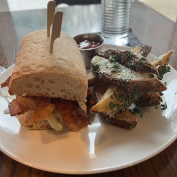 Cured Table & Tap - Salmon BLT and duck fat fries - American Near Me - Columbia, Maryland
