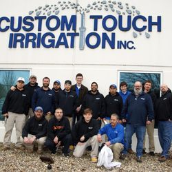 Custom Touch Irrigation - Custom Touch Irrigation - Noblesville team outside of Custom Touch Irrigation building