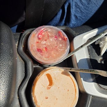 Starbucks - Strawberry Mango Refresher and Iced Mango Cream Chai - Coffee & Tea Near Me - Roseville, California Starbucks - Strawberry Mango Refresher and Iced Mango Cream Chai - Coffee & Tea Near Me - Roseville, California