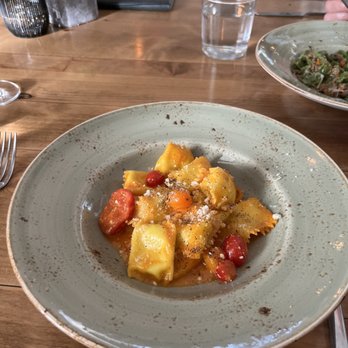 S Y Kitchen - RICOTTA & MARJORAM AGNOLOTTI  Bordier butter, roasted cherry tomatoes - Italian Near Me - Santa Ynez, California