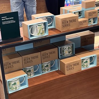 Starbucks - a display of coffee mugs in a store - Coffee & Tea Near Me - Milwaukee, Wisconsin Starbucks - a display of coffee mugs in a store - Coffee & Tea Near Me - Milwaukee, Wisconsin