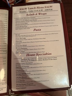 Menu photo 2 Vincent's Clam Bar Carle Place, NY Menu photo 2 Vincent's Clam Bar Carle Place, NY