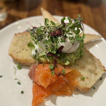 Sibling by Pushkin's - Avocado Toast with Lox(Non Vegan) - New American Near Me - Sacramento, California Sibling by Pushkin's - Avocado Toast with Lox(Non Vegan) - New American Near Me - Sacramento, California