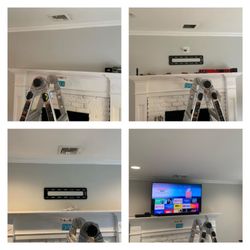 C&D Home Improvement - Outlet installed, wired, & tv mounted.