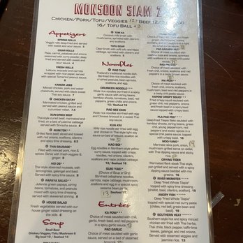 Monsoon Siam - Menu - Thai Near Me - Madison, Wisconsin Monsoon Siam - Menu - Thai Near Me - Madison, Wisconsin