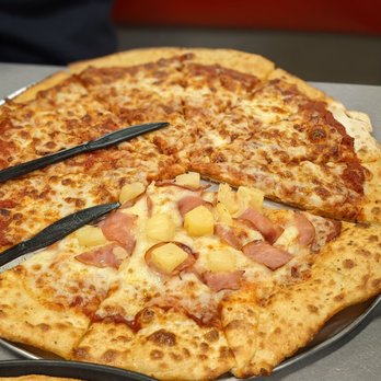 Chuck E. Cheese - a pizza with pineapples and ham - Pizza Near Me - San Diego, California Chuck E. Cheese - a pizza with pineapples and ham - Pizza Near Me - San Diego, California