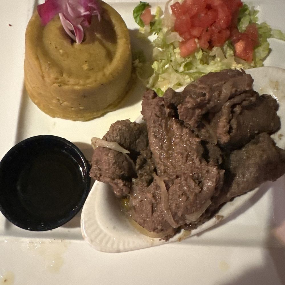 El Primo Restaurant - Steak and Onions with Mofongo - Puerto Rican Near Me - Kissimmee, Florida