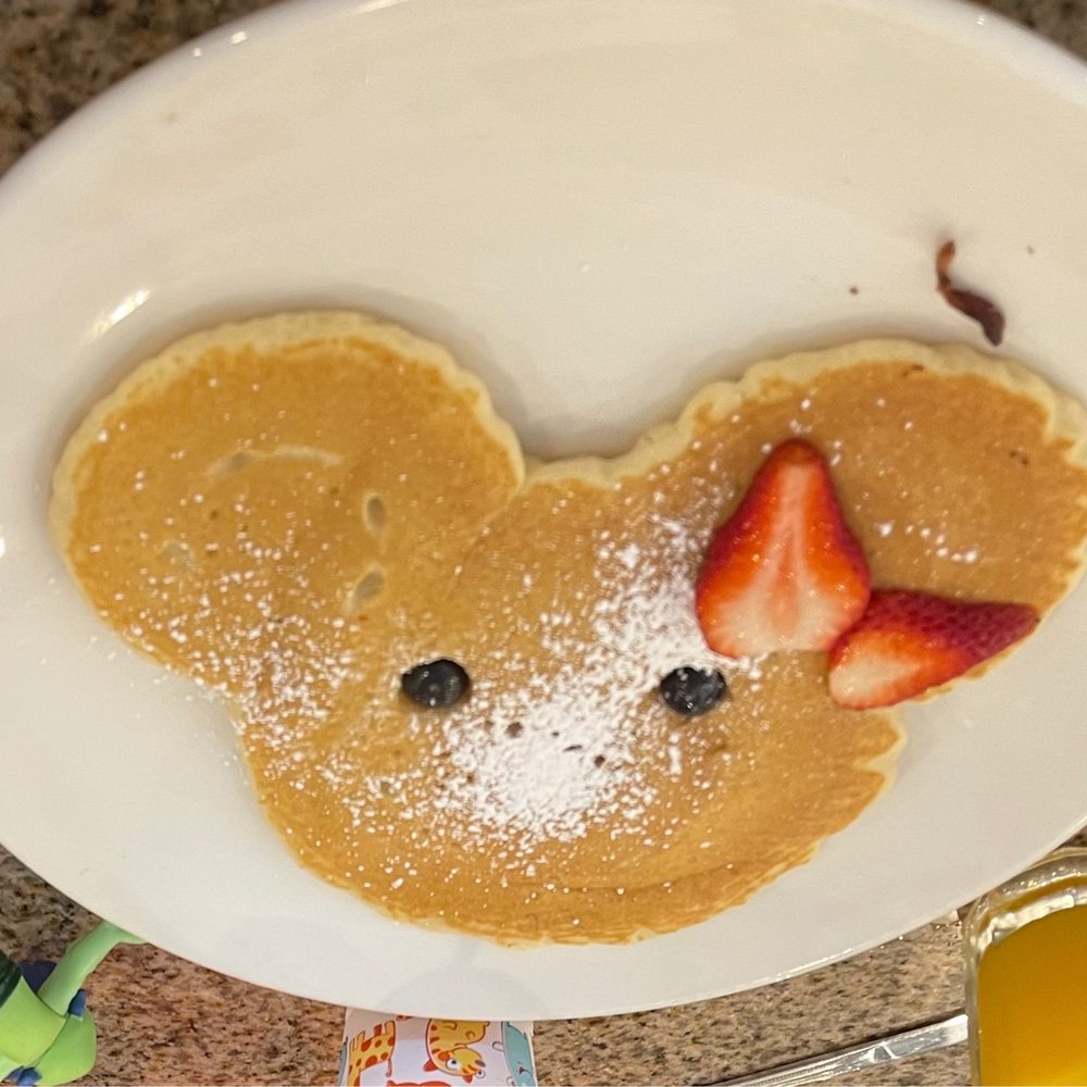 Eggsquisite Cafe - Kids Mickey Mouse pancakes! - Breakfast & Brunch Near Me - McKinney, Texas