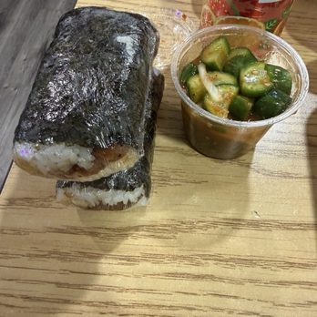 North Shore Plate Lunch - Spam Musubi and Cucumber salad - Hawaiian Near Me - Norco, California