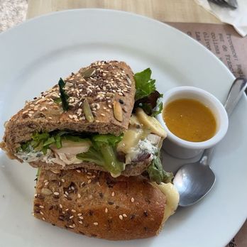Chez Céline - Four cheese sandwich with chicken added - Bakeries Near Me - Playa del Carmen, ROO