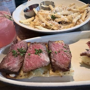 JOEY DTLA - Beef Mini Short Rib French Dips (Full Order) & Truffle Parmesan Fries - Sushi Bars Near Me - Los Angeles, California JOEY DTLA - Beef Mini Short Rib French Dips (Full Order) & Truffle Parmesan Fries - Sushi Bars Near Me - Los Angeles, California