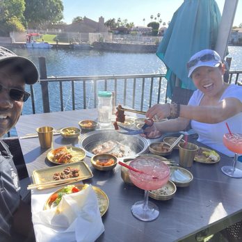Central BBQ Lakehouse - Wife and I enjoying the ambiance - Korean Near Me - Tempe, Arizona