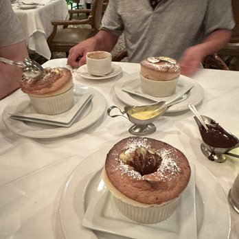 Wally's Desert Turtle - Soufflés: bananas foster, cherries jubilee, and harlequin (chocolate /vanilla) - Steakhouses Near Me - Rancho Mirage, California Wally's Desert Turtle - Soufflés: bananas foster, cherries jubilee, and harlequin (chocolate /vanilla) - Steakhouses Near Me - Rancho Mirage, California
