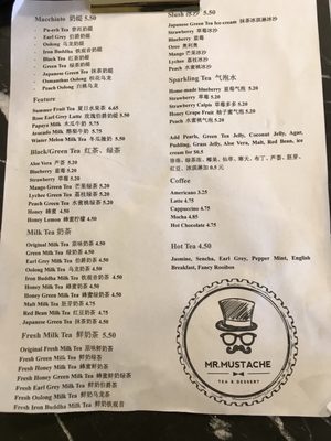 Menu photo 6 Mr. Mustache Tea & Dessert Burnaby, BC