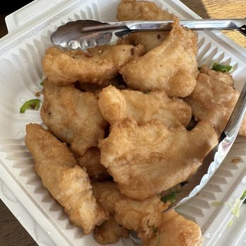 Hong Kong Cafe - salt and pepper fish fillet - tasty! I recommend air frying it if you get to go to re-crisp it - Noodles Near Me - Richmond, California