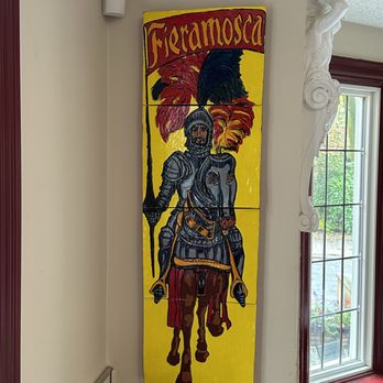 Fieramosca - a painting of a knight on a horse - Italian Near Me - Toronto, Ontario