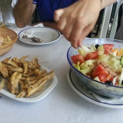 La Viborilla - Ensalada y boquerones al limón
