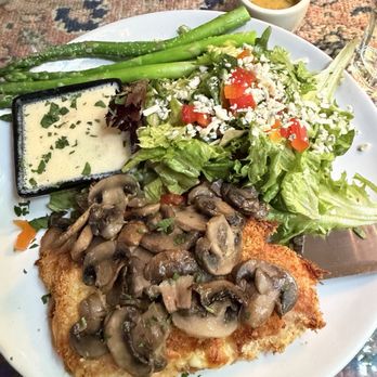 Larrupin Cafe - Cordon Bleu with sauce on side but would recommend getting it on top as it normally would be served - Seafood Near Me - Trinidad, California Larrupin Cafe - Cordon Bleu with sauce on side but would recommend getting it on top as it normally would be served - Seafood Near Me - Trinidad, California