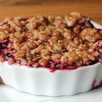 Bread+Bar - mixed-berry cobbler. Desserts are also from Bit of Swiss Bakery. - New American Near Me - Benton Harbor, Michigan