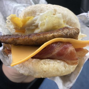 Wendy's - a sausage and cheese sandwich - Fast Food Near Me - Burien, Washington