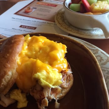 Another Broken Egg Cafe - Turkey, egg, and cheese bagel. - Breakfast & Brunch Near Me - Pensacola, Florida Another Broken Egg Cafe - Turkey, egg, and cheese bagel. - Breakfast & Brunch Near Me - Pensacola, Florida