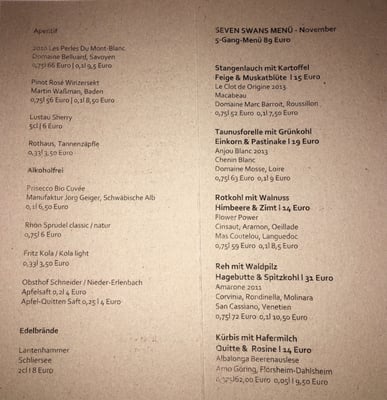 Menu photo 2 SEVEN SWANS Frankfurt, HE