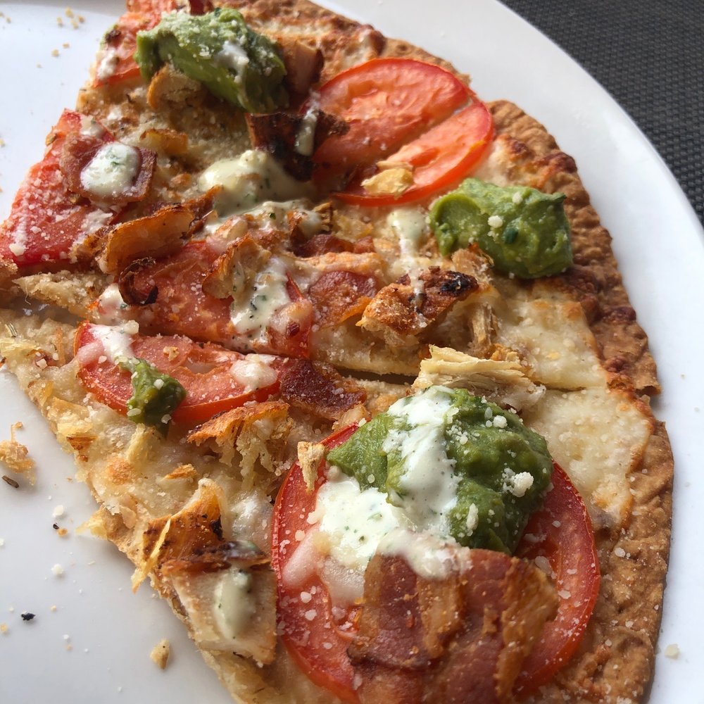 Burntwood Tavern - Avocado Flatbread- was very good, but cold- like not super fresh. - Bars Near Me - Canton, Ohio