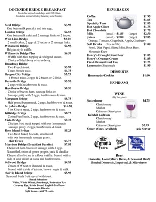 Menu photo 6 Dockside Saloon & Restaurant Portland, OR Menu photo 6 Dockside Saloon & Restaurant Portland, OR