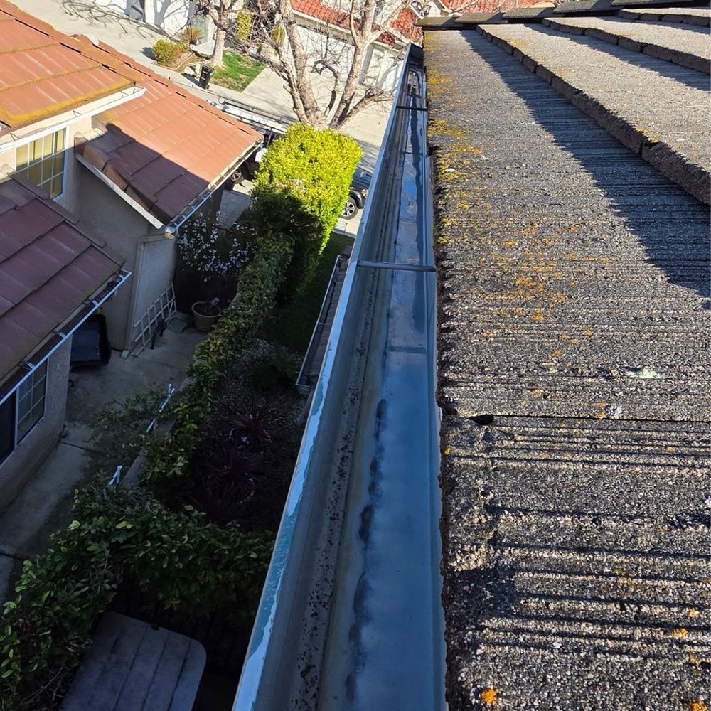 After gutter cleaning After gutter cleaning