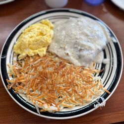 Far East Restaurant - Chicken fried steak breakfast.
