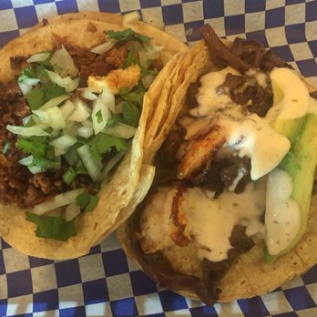 Taco Libre - Authentic Chorizo taco and the surf and turf taco on corn tortillas...fabulous! - Tacos Near Me - Jacksonville, Florida Taco Libre - Authentic Chorizo taco and the surf and turf taco on corn tortillas...fabulous! - Tacos Near Me - Jacksonville, Florida