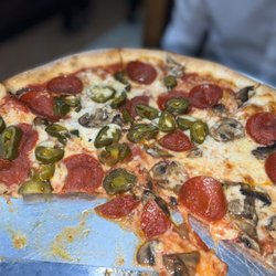 A Touch of Basil - A BOMB ASS PEPPERONI/Mushroom w some Jalepeños PIZZA