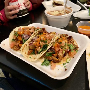 Backyard Taco - Al Pastor tacos with pico de gallo and their orange hot sauce(super hot) - Tacos Near Me - Mesa, Arizona Backyard Taco - Al Pastor tacos with pico de gallo and their orange hot sauce(super hot) - Tacos Near Me - Mesa, Arizona