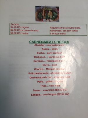 Menu photo 3 Centro Taqueria Foley, AL