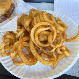 Curly fries, yum! Curly fries, yum!