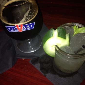 Back Room Steakhouse - Breakfast Stout and refreshing gimlet (cucumber and mint) - Steakhouses Near Me - Apopka, Florida