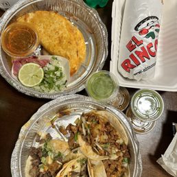 Birria quesadilla and tacos combo Birria quesadilla and tacos combo