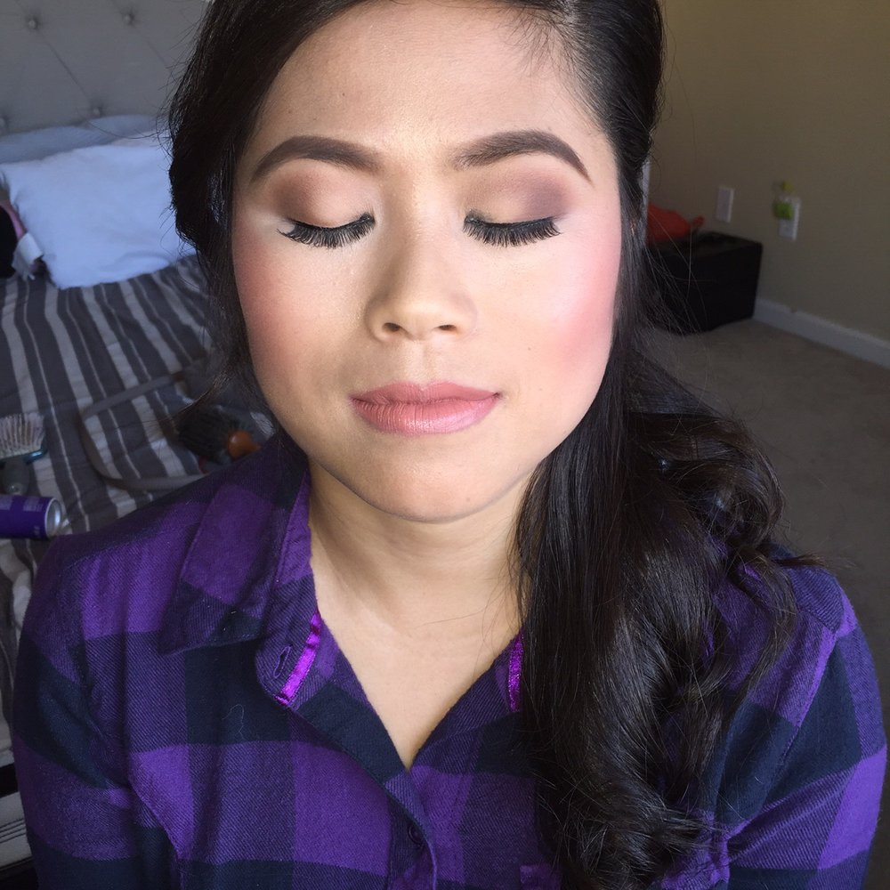 Just wanted to say thanks to Aline for the pretty hair and make up she did for me for my engagement photo shoot!