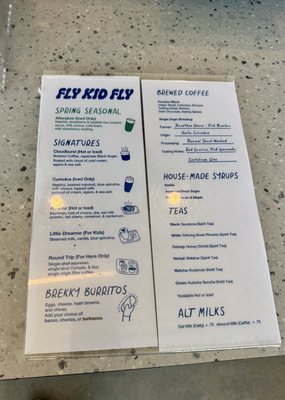 Menu photo 1 Fly Kid Fly Charlotte, NC