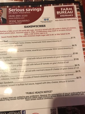 Menu photo 2 The Brick Pizzeria & Cafe Columbus, NC