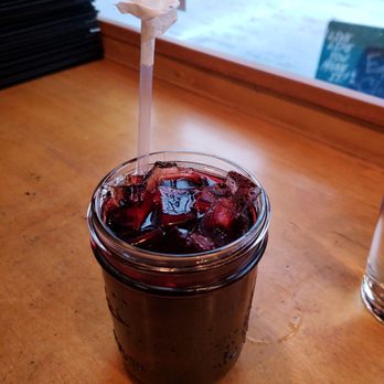 Corthaiyou - Hibiscus Tamarind Ice Tea with lime. Reminds me of sorrel. - Thai Near Me - Brooklyn, New York Corthaiyou - Hibiscus Tamarind Ice Tea with lime. Reminds me of sorrel. - Thai Near Me - Brooklyn, New York