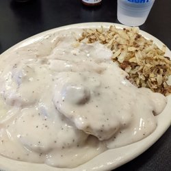 The Klondike - Biscuits and Gravy with hash browns