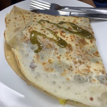 Kaffe Crepe - Juevos rancheros. Look at that drizzle - Creperies Near Me - Reno, Nevada