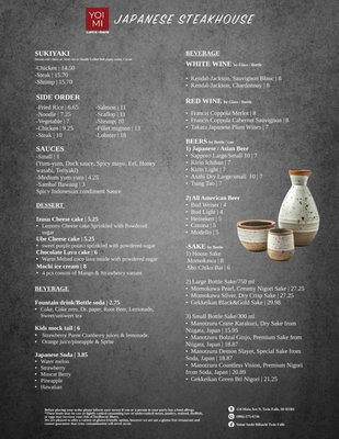 Menu photo 2 Yoimi Sushi & Hibachi Twinfalls,, ID Menu photo 2 Yoimi Sushi & Hibachi Twinfalls,, ID