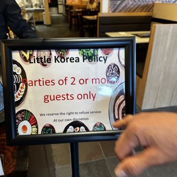 Little Korea - Sign only accepting couples. - Korean Near Me - Monterey, California