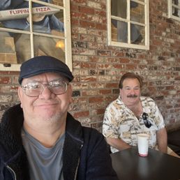 Hanging out at Flippin pizza