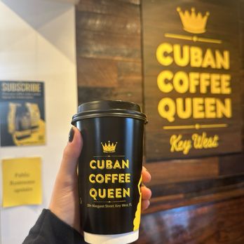 Cuban Coffee Queen Waterfront - Cafe con Leche (Cuban Coffee with Steamed Milk) - Coffee & Tea Near Me - Key West, Florida