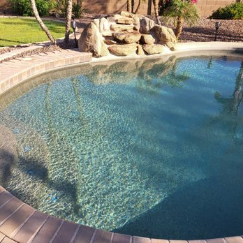 Pool Tile Dr - Pool went from yellowish and murky, to a clear aqua oasis with their expertise! - Pool & Hot Tub Service Near Me