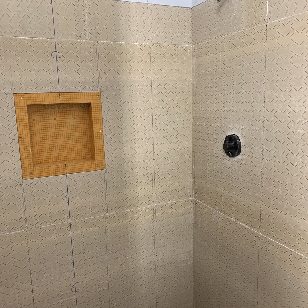 M Hearn Electric - Progress of new shower going in - Electricians Near Me - Moreno Valley, California M Hearn Electric - Progress of new shower going in - Electricians Near Me - Moreno Valley, California